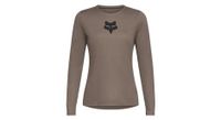 camiseta de manga larga fox ranger fox head beige para mujer