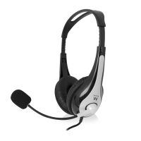 ewent ew3562 auriculares estereo con microfono y control de volumen