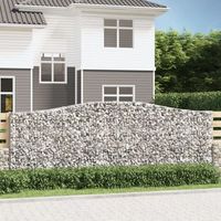 cesta gaviones  gavion para piedras  gavion decorativo forma arco hierro galvanizado 400x30x140160 cm cfw211418
