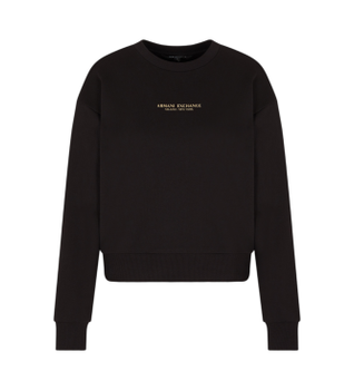 A|X Armani Exchange para mujer. XW001451AF10830MC021 Sudadera Regular Fit negro (M), Casual, Algodón, Manga larga