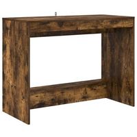 escritorio de cama roble ahumado madera de ingenieria vidaxl
