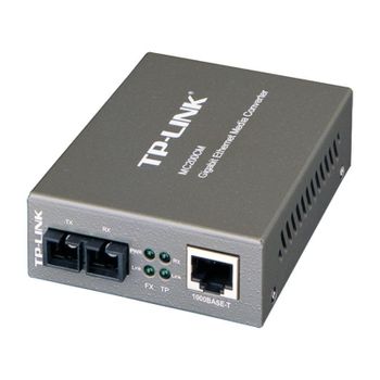 Convertidor de Medios TP-Link MC200CM Gigabit SC Multimodo 550m RJ45 Alámbrico Negro