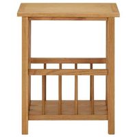 mesa revistero madera maciza de roble 45x35x55 cm