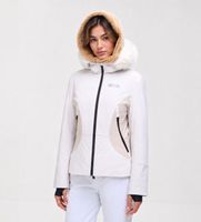 colmar para mujer 29000008e-1vc chaqueta de esqui yin  yang con piel sintetica blanco roto 44 casual deportivo poliester nieve