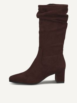 CAPRICE Bootie, brown, made of Textiles with Block heel, Size 38