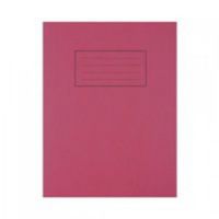 silvine 9x7 exercise book ruled red pk10