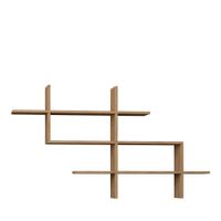 estanteria de pared de madera l150cm - madera clara