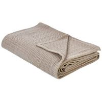 colcha con patron liso cubrecama algodon 220 x 200 cm gris pardo ragala