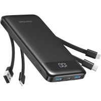 power bank charmast w1148 10000 mah 4 cables integrados 6 salidas
