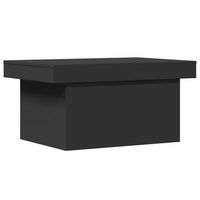 mesa de centro madera de ingenieria negro 100x55x40 cm vidaxl