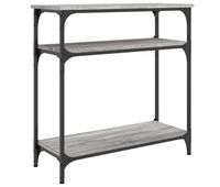mesa consola - mesa de entrada madera de ingenieria gris sonoma 75x29x75 cm