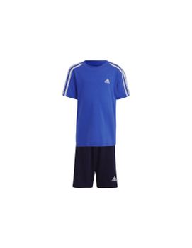 Conjunto adidas 3S Co Azul Infantil