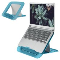 soporte ordenador portatil ajustable leitz ergo cosy 80 plastico reciclado azul