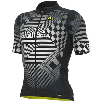 Ale PR-S Checker Short Sleeve Jersey - S - Grey