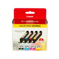 canon cli-571 bkcmy multipack original standard capacity ink cartridge