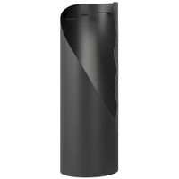 outsunny juego de utensilios para chimenea de 4 piezas de metal con escoba pala atizador y cubo 20x20x65 cm plateado