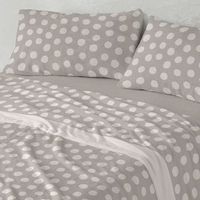 juego de sabanas coralina topitos 90 x 190200 cm - greige - burrito blanco