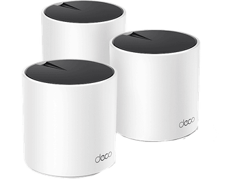 Sistema WiFi Mesh - TP-Link Deco X55, 3000 Mbps, MU-MIMO, 6, 418m2, 150 Dispositivos, Blanco