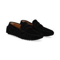 emporio armani mocasines hombre - negro talla 7