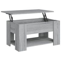 mesa de centro con tapa elevable 79 x 49 x 41 cm madera de ingenieria gris dec040085