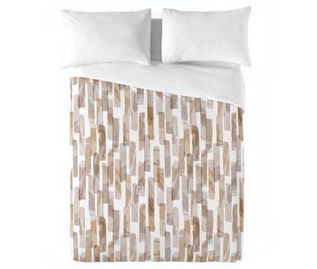 Naturals - funda nórdica estampada cama 180 - algodón extra suave - incluye 1 o 2 fundas de almohada - chester