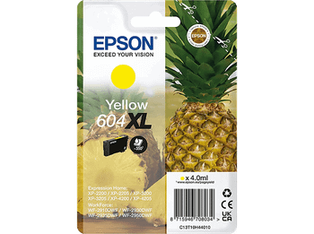 Cartucho de tinta - Epson 604XL INK, Tamaño XL, Hasta 500 páginas, Amarillo