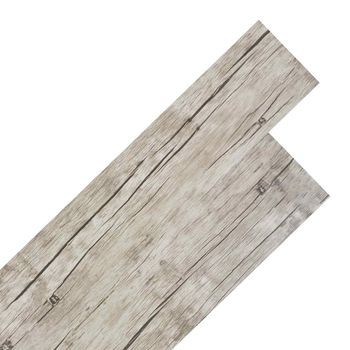Laminas De Suelo De Pvc Autoadhesivas Roble Lavado 30,5 X 61 Cm Vidaxl
