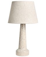 lampara de mesa  ceramica beige claro