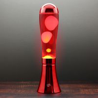 big blob metallic red lava lamp - whitered