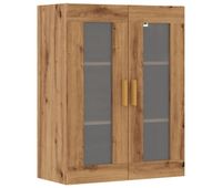 vidaxl armario colgante de pared roble artesanal 695x34x90 cm