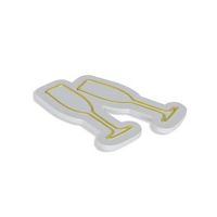 iluminacion led decorativa de plastico champagne glasses amarillo