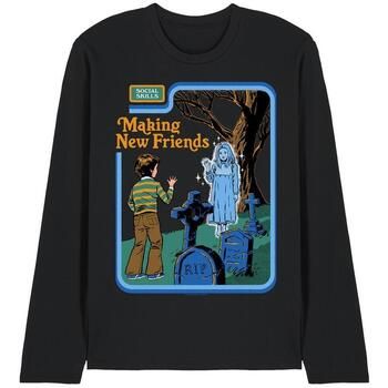 Steven Rhodes Camiseta manga larga Making New Friends para mujer