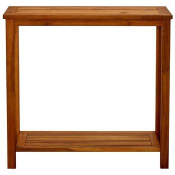 Mesa Consola De Jardín | Mesa De Exterior Madera Maciza De Acacia 80x35x75 Cm