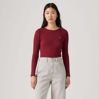 levis tops y camisetas hayes ls tee warm cabernet para mujer
