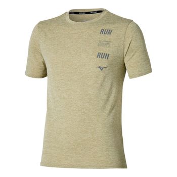 Mizuno Core Run Camiseta de running Hombres - beige