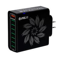 bk319 cargador usb de 120w y 8 puertos qc403020 fcp scp cargador rapido de pared adaptador eu plug us plug para iph
