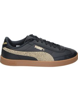 Zapatilla Puma Club Ii Era Topcat 406061-01 Negra Con Animal Print 37