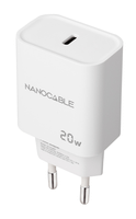 cargador usb pared nano cable usb-cpd 20w blanco