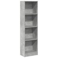 estanteria de madera de ingenieria gris hormigon 40x24x143 cm vidaxl