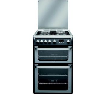 HOTPOINT HUG61G Gas Cooker - Graphite, Graphite