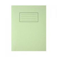 silvine 9x7 exercise book ruled green pk10