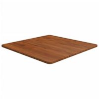 tablero de mesa cuadrada madera roble marron oscuro 60x60x15cm vidaxl