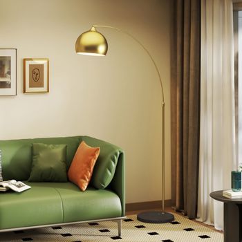 Lámpara De Pie Arco Con Altura Y Longitud Ajustable 40 W Homcom
