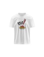 camiseta kappa glesto tbar hombre blanco