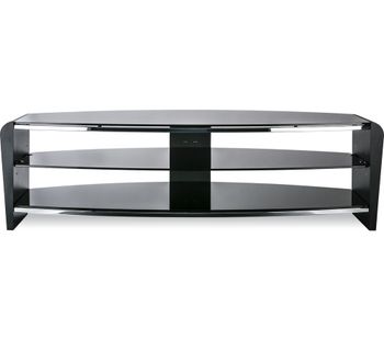 ALPHASON Francium 1400 TV Stand - Black, Black
