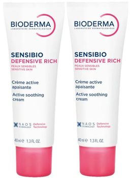 Bioderma Sensibio Defensive Crema Rica 2x40 ml