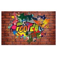 papel pintado 3d - football fans 200x140 cm