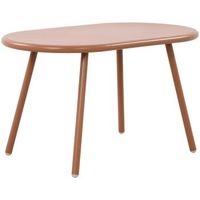 mesa de centro velva plastico terracota 45x80x45 cm clp