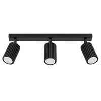regleta moto negro 3 luces