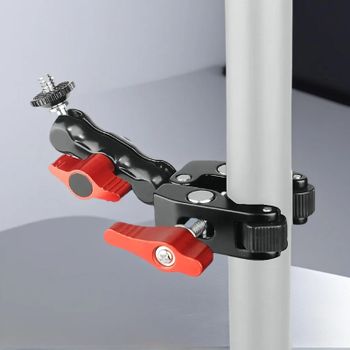 Monitor de montaje con abrazadera para cámara Super Clamp 360 °   Adaptador de brazo mágico con cabeza esférica con 1/4